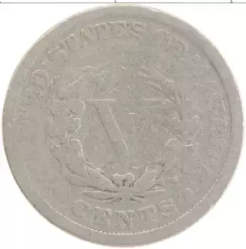 Монета 5 центов Америки 1911 года Медно-никель