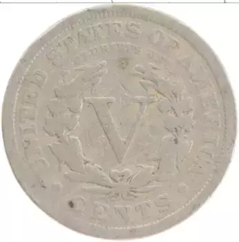 Монета 5 центов Америки 1911 года Медно-никель