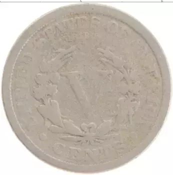 Монета 5 центов Америки 1911 года Медно-никель