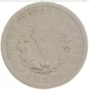 Монета 5 центов Америки 1911 года Медно-никель
