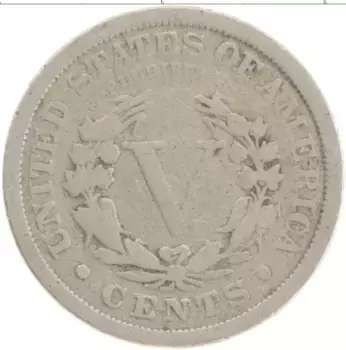 Монета 5 центов Америки 1911 года Медно-никель