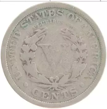 Монета 5 центов Америки 1911 года Медно-никель
