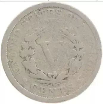 Монета 5 центов Америки 1912 года Медно-никель
