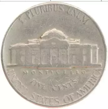 Монета 5 центов Америки 1970 года Медно-никель Джефферсон D