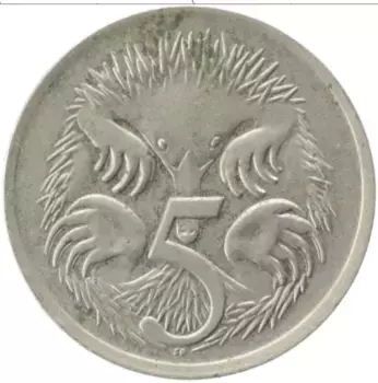 Монета 5 центов Австралии 1966 года Медно-никель Елизавета II
