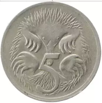 Монета 5 центов Австралии 1971 года Медно-никель Елизавета II