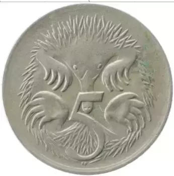 Монета 5 центов Австралии 1971 года Медно-никель Елизавета II
