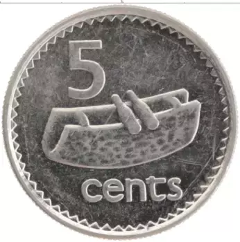 Монета 5 центов Фиджи 2000 года Медно-никель Елизавета II