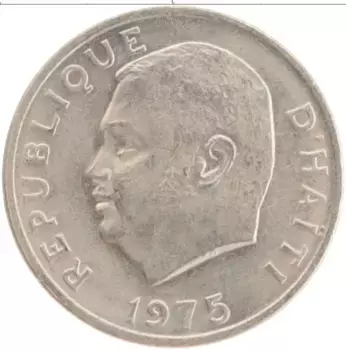 Монета 5 центов Гаити 1975 года Медно-никель