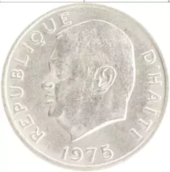 Монета 5 центов Гаити 1975 года Медно-никель Франсуа Дювалье