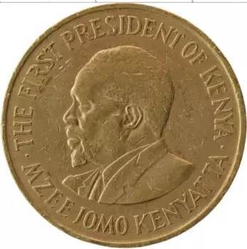 Монета 5 центов Кении 1970 года Латунь Президент Кении Mzee Jomo Kenyata