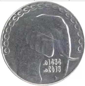 Монета 5 динар Алжира 2013 года Медно-никель