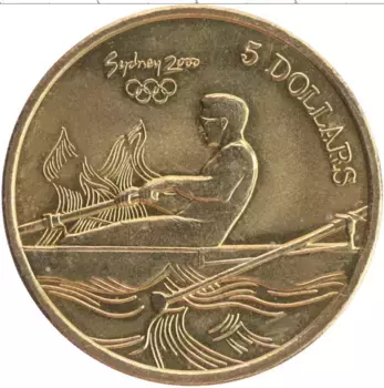 Монета 5 долларов Австралии 2000 года Бронза Олимпийские игры в Сиднее