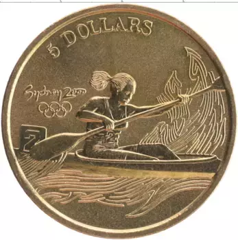 Монета 5 долларов Австралии 2000 года Бронза Олимпийские игры в Сиднее