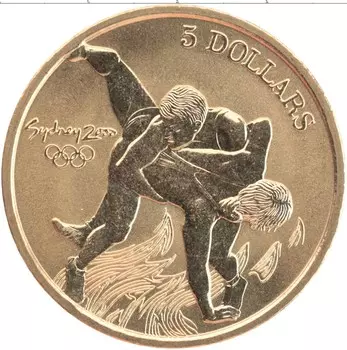 Монета 5 долларов Австралии 2000 года Бронза Елизавета II