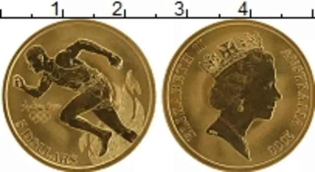 Монета 5 долларов Австралии 2000 года Латунь Елизавета II