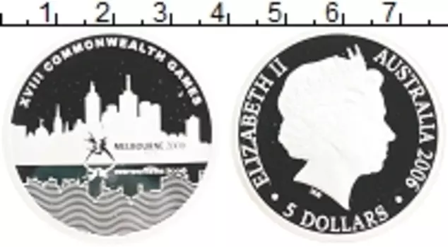 Монета 5 долларов Австралии 2006 года Серебро Елизавета II