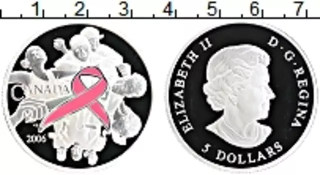 Монета 5 долларов Канады 2006 года Серебро Елизавета II