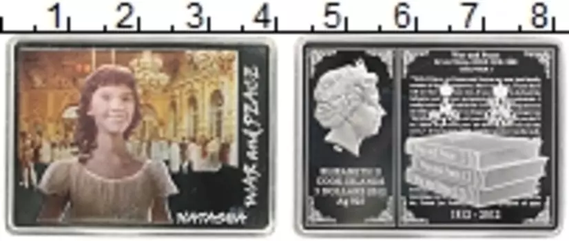 Монета 5 долларов Островов Кука 2012 года Серебро Цветная