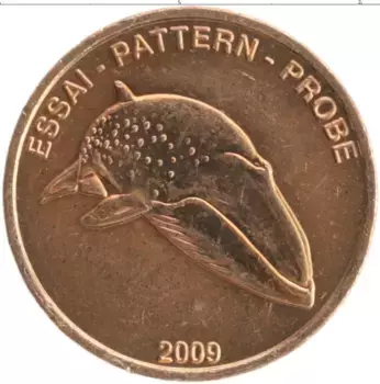 Монета 5 евроцентов Европы 2009 года Медь Проба