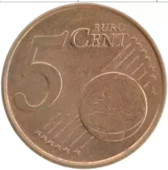 Монета 5 евроцентов Нидерланд 1999 года Бронза Биатрикс
