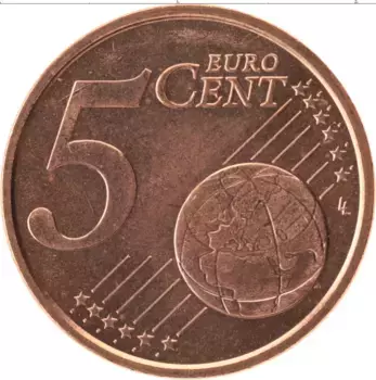 Монета 5 евроцентов Сан-Марино 2006 года Бронза Башня Гуаита