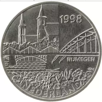 Монета 5 флоринов Нидерланд 2000 года Медно-никель Неймеген