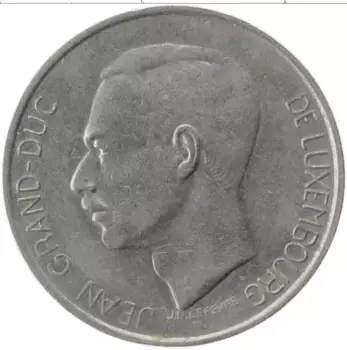 Монета 5 франков Люксембурга 1971 года Медно-никель Жан