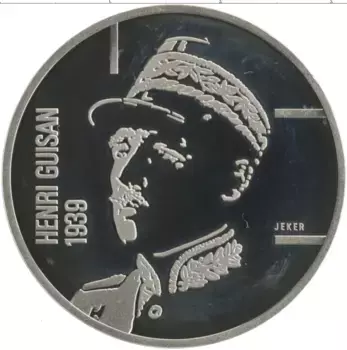 Монета 5 франков Швейцарии 1989 года Медно-никель Генерал Анри Гизан