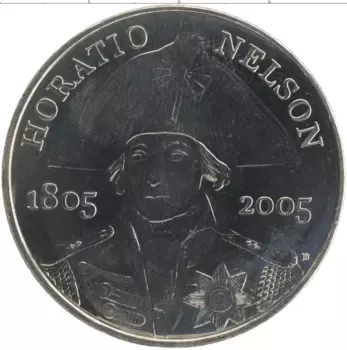 Монета 5 фунтов Англии 2005 года Медно-никель Елизавета II