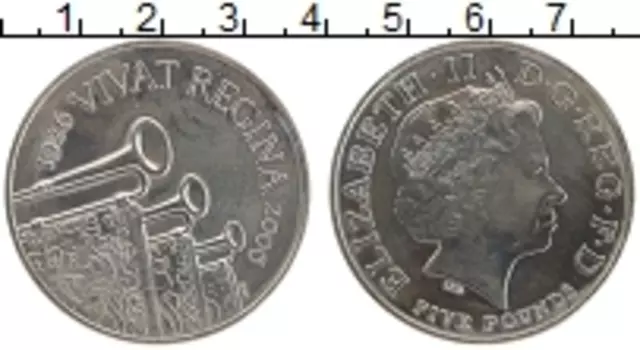 Монета 5 фунтов Англии 2006 года Медно-никель Елизавета II