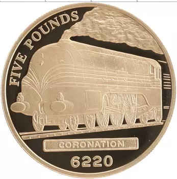 Монета 5 фунтов Острова Джерси 2006 года Серебро Индустриальное наследие - Британские железные дороги