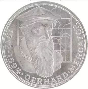 Монета 5 марок ФРГ 1969 года Серебро F