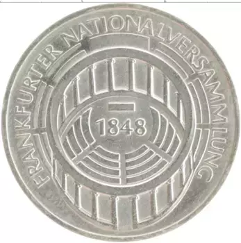 Монета 5 марок ФРГ 1973 года Серебро G