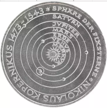 Монета 5 марок ФРГ 1973 года Серебро J