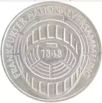 Монета 5 марок ФРГ 1973 года Серебро G