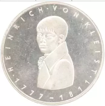 Монета 5 марок ФРГ 1977 года Серебро G