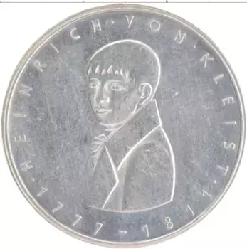 Монета 5 марок ФРГ 1977 года Серебро G