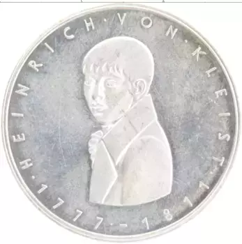 Монета 5 марок ФРГ 1977 года Серебро G