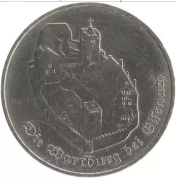 Монета 5 марок ГДР 1982 года Медно-никель А
