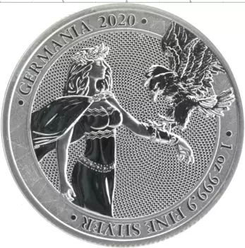 Монета 5 марок Германии 2020 года Серебро Аллегория Германии