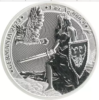 Монета 5 марок Германии 2022 года Серебро UNUSUAL Аллегория Германии