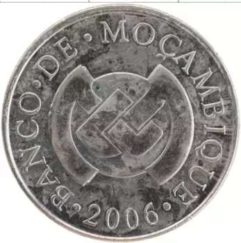 Монета 5 метикаль Мозамбика 2006 года Медно-никель