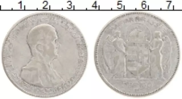 Монета 5 пенго Венгрии 1930 года Серебро Адмирал Миклош Хорти