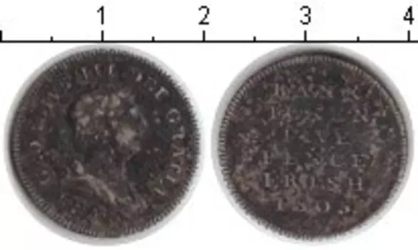 Монета 5 пенсов Ирландии 1805 года Серебро токен Георг III