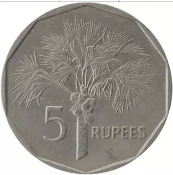 Монета 5 рупий Сейшел 1982 года Медно-никель