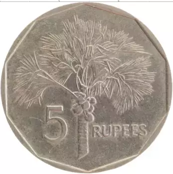 Монета 5 рупий Сейшел 1982 года Медно-никель