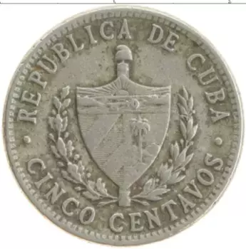 Монета 5 сентаво Кубы 1961 года Медно-никель