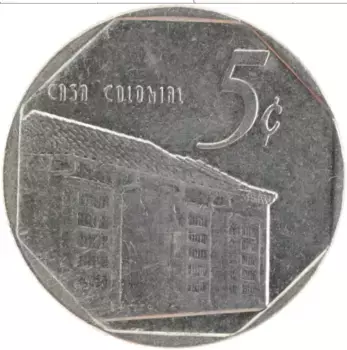 Монета 5 сентаво Кубы 1994 года Медно-никель