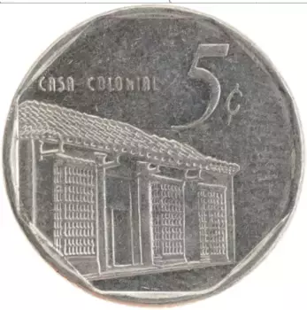 Монета 5 сентаво Кубы 1998 года Медно-никель
